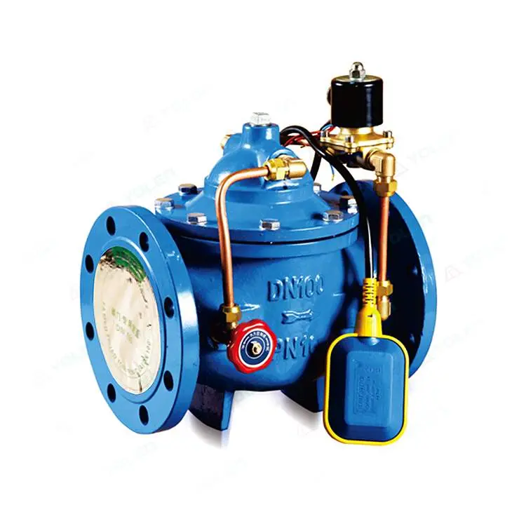 Hydraulic electric float valve