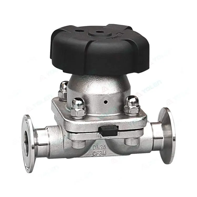 Manual quick-install diaphragm valve