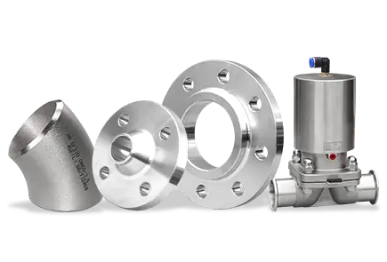 Diaphragm valve / flange pipe fitting series