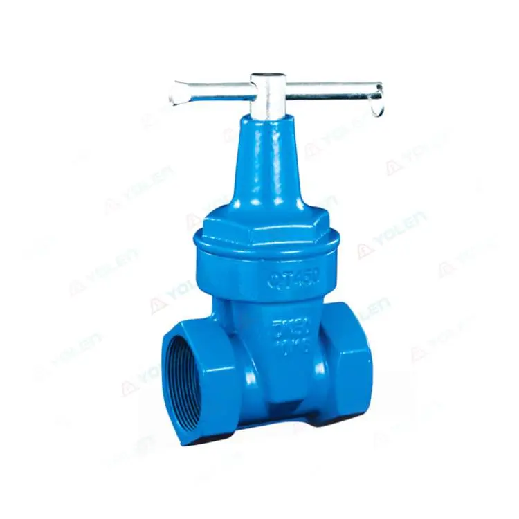 Threaded soft-sealing gate valve