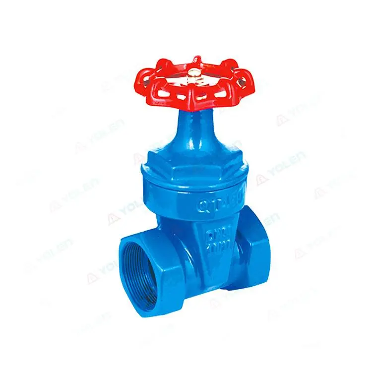 Threaded soft-sealing gate valve