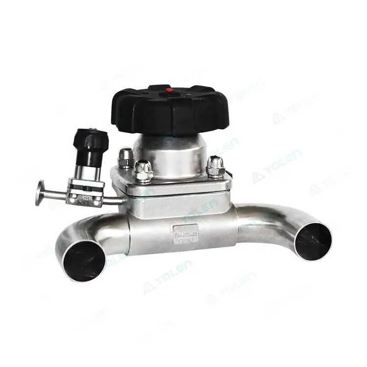 U-shaped diaphragm valve